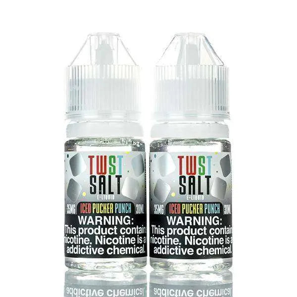 TWIST Salt E Liquid - Iced Pucker Punch - 60ml - Black Coral